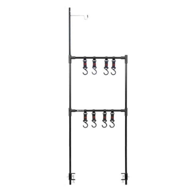 Estante para colgar utensilios de cocina Organizadores colgantes ajustables ligeros para cocinar Conjunto 3 kusrkot Rack de almacenamiento de escritorio