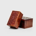 thumbnail image 3 of Artisans Crafted Premium Rosewood Decorative Hand Carved Wooden Urns | Carved with Precision | Memorial Wooden Urns for Loved Ones | Nagina International (X-Small), 3 of 6