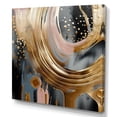 thumbnail image 2 of DESIGN ART Designart "Gold And Black Marble Expression Vi" Abstract Marble Wall Decor 36 in. wide x 36 in. high, 2 of 5