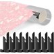 thumbnail image 1 of Cortador de papel de regalo reemplazable (2 rodillos y 4 cuchillas) herramienta de corte de rollo de papel de regalo de Navidad, pequeño tubo cortador deslizante, dispositivo de corte enrollado para H, 1 of 4