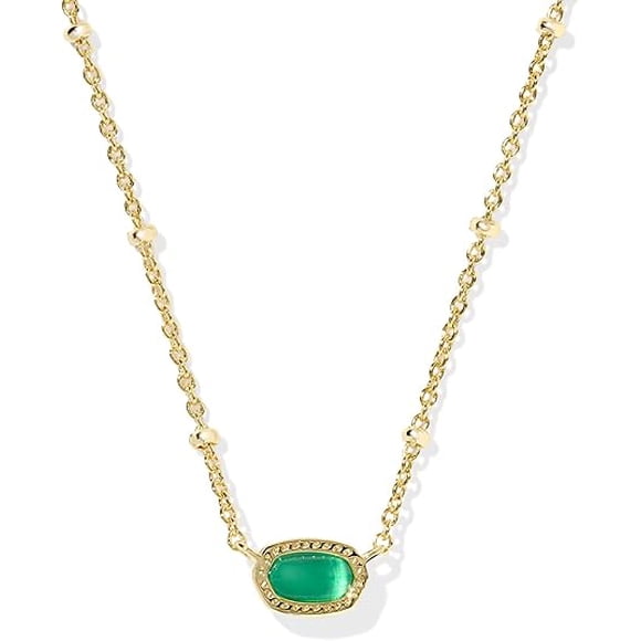 Kendra Scott Mini Elisa Collier Pendentif Court Satellite Or