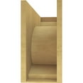 thumbnail image 4 of 12"W x 36"D x 24"H Classic Emerson Rough Cedar Woodgrain TimberThane Corbel, Primed Tan, 4 of 6