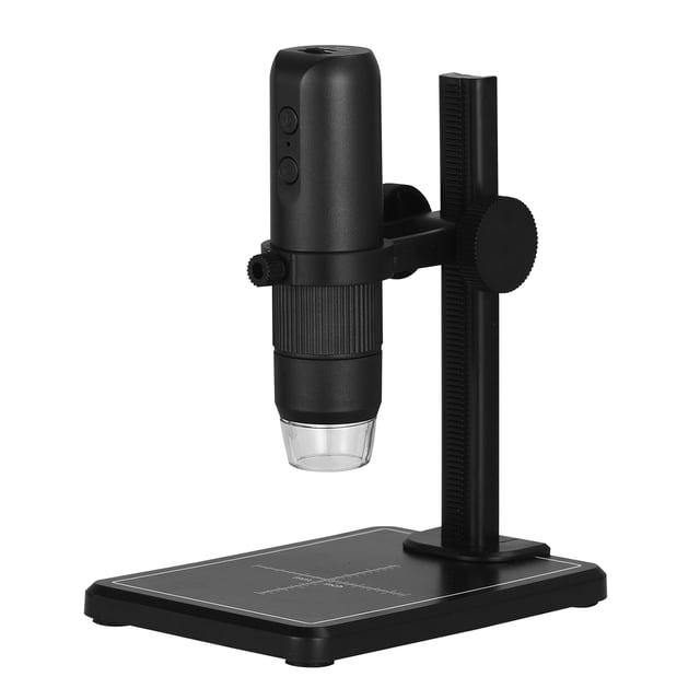 Microscopio digital inalámbrico WiFi, portátil, cámara, aumento de 50X a 1000X, 8 luces LED ajustables, compatible con teléfonos inteligentes iOS y Android, tabletas y computadoras