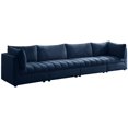 thumbnail image 1 of Meridian Furniture Jacob Navy Velvet Modular Sofa, 1 of 9