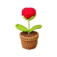 thumbnail image 2 of Handmade Crochet Flowers, Crochet Roses, Knit Flowers, Teacher Appreciation Gifts, Perfect for Birthday, Anniversary, Christmas, Valentine's Rose, 2 of 6