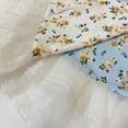 thumbnail image 6 of Stamzod Girls 2 Piece Outfits Summer Clothes Lace Ribbed Floral Cami Top + Shorts Set Casual Girls Short Sets Beige 3 Months, 6 of 6