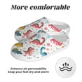thumbnail image 6 of Wukai Dinosaur Print Women's Indoor Bedroom Slipper Slip On Shoes, Unisex House Shoes with Anti-Skid Sole for Men, Gift for Women Men-11, 6 of 7