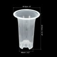 thumbnail image 2 of Uxcell 6" Plastic Orchid Pot with Holes Garden Plant Container, Clear 4 Pack, 2 of 5