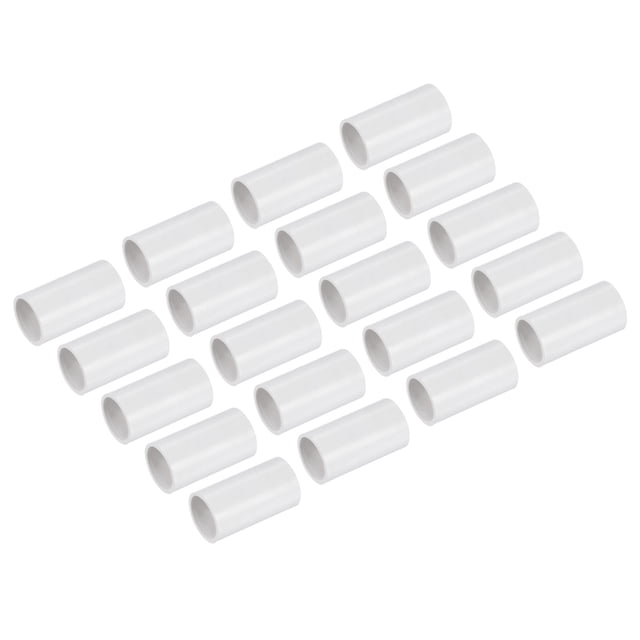 Unique Bargains PVC Conduit Coupler Straight Fittings 20mm Terminating Hose Electrical Conduit Pack of 20