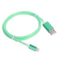 thumbnail image 3 of Cable de carga USB para IOS LED Light Up que fluye cable de carga rápida para teléfonos móviles IOS Verde, 3 of 5