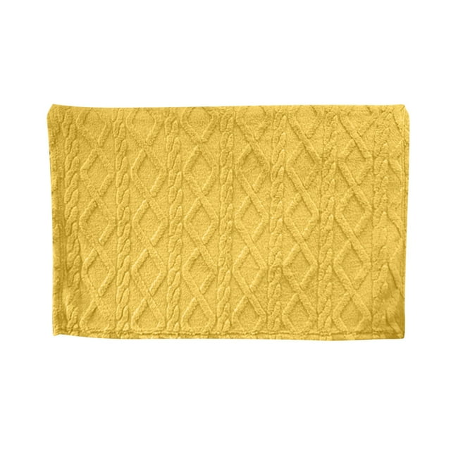 Fesfesfes Couverture en Taffetas de Flanelle Réversible Design à Double Texture Jeté de Canapé de Climatisation Housse de Sieste Pièce de Lit Neuf Options de Couleur Déco Maison