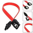 thumbnail image 2 of SATA Cable III SATA Cable III 6Gbps Straight HDD SDD Data Cable with Locking Latch 15 Inch for SATA HDD, SSD, CD Driver, CD Writer - Red, 2 of 2