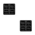thumbnail image 1 of Matsuzay Gentleman Ice Cube Silicone Mold Self-Assembly Baking Desktop Fondant Mould Non-Stick Cooking Beard Tray Jelly Ornament Negro 2Conjunto, 1 of 6