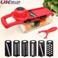 thumbnail image 2 of Inteprter Juego de rebanadoras de mandolina multifuncional, herramienta de cocina Manual, rallador, cuchillas intercambiables convenientes Cocina y Comedor Inteprter HA014578-00, 2 of 6