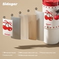 thumbnail image 3 of Sidagar 26 fl oz Stainless Steel Insulated Water Bottle with Handle, Leakproof Straw Lid, Red Cherry, 3 of 8