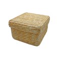 thumbnail image 1 of CAROOTU Woven Straw Storage Baskets with Lid Rattan Snack Container Multipurpose Bins, 1 of 6