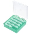 thumbnail image 4 of Freezer Tube Box 100 Places Polypropylene Plastic Lockable Holder Rack, for 1.5/1.8/2ml Microcentrifuge Tubes, Green, 4 of 5