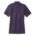 thumbnail image 6 of Mafoose Women's Comfortable Silk Touch Polo Golf Shirt Short Sleeve Eggplant L, 6 of 7