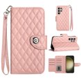 thumbnail image 4 of Allytech Wallet Case for Samsung Galaxy S24 Ultra, Luxury PU Leather Shockproof Protective Flip Cover for Women Girls, Kickstand Folio Case with Card Slots Holder Wrist Strap Lanyard - Coralpink, 4 of 7