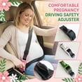thumbnail image 2 of Pregnancy Belly Support Band | Maternity Support Belt for Driving, Pregnancy Seat Belt Adjuster for Expecting Mothers, Pink Belly Band for Pregnancy, 2 of 6