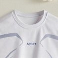 thumbnail image 5 of Child Boy 4-10T Athletic Outfit Sets Boys, Short Sleeve 2 Piece Summer T-Shirts with Shorts Football Gibobby,7-8 Years,White, 5 of 7