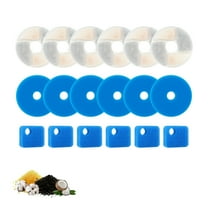 Nispira Cat Water Fountain Filter Replacements for Rantizon, Square and SORON 2.2L/73oz Stainless Steel Pet Water Fountain, 6 Packs