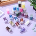 thumbnail image 2 of 32 botellas de copos para uñas: polvos brillantes surtidos, purpurina fina, decoraciones para manicura, arte de uñas, decoración de uñas para San Valentín., 2 of 7