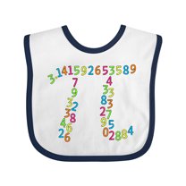 Inktastic Pi Numbers in Pi Symbol for Pi Day Boys or Girls Baby Bib