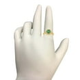 thumbnail image 6 of Aonejewelry 1.00 Carat Round Emerald and Halo Diamond Ring in 10K Solid Rose, White & Yellow Gold, 6 of 8