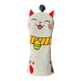 thumbnail image 4 of Funda Protectora Portátil para Cabeza de Palo de Golf, Reemplaza La Funda de Cuero Sintético con Bordado de Gato de La , Ideal para Golfistas Ad 29 cm x 135 cm, 4 of 8