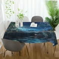 thumbnail image 3 of Yayeee Tablecloths 54" x 54" Rectangle Wrinkle Resistant Party Table Cover, Floral Occean, 3 of 8