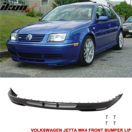 - Fits 99-05 Volkswagen Jetta MK4 GLI Style Front Bumper Lip - Polyurethane
