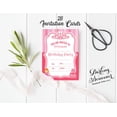 thumbnail image 3 of Darling Souvenir Pink Birthday Invitation Card Printable Fill or Write In Blank Invites Party Supplies Pack Of 28 5 x 7 Inches, 3 of 5