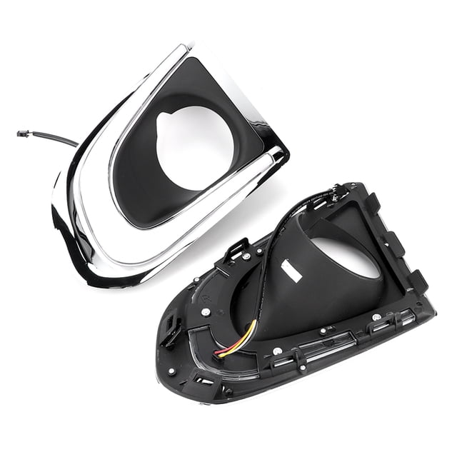 Lámpara de circulación diurna para automóvil, par de luces LED de 12 V, luz diurna DRL optimizada para la excelencia