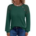 thumbnail image 4 of Blouses for women dressy casual Long Sleeve Polyester and Spandex Soft Clothing XL Green womens blouses, 4 of 5