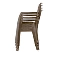 thumbnail image 2 of Inval Baru Resin Outdoor Dining Armchair - Set of 4, Mocha, 2 of 14