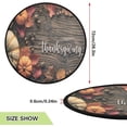 thumbnail image 2 of Pumpkin Harvest Fall Christmas Tree Mats Waterproof Tree Skirt, Happy Thanksgiving Xmas Tree Stand Tray Mat Floor Protector Pad for Holiday Party Decoration, 28.3", 2 of 6