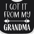 thumbnail image 4 of Inktastic I Got It from My Grandma Boys or Girls Baby Bib, 4 of 4