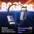 thumbnail image 3 of DisplayPort Cable UGREEN 2.1 16K@60Hz 3m 80Gbps, 3 of 8