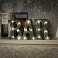 thumbnail image 2 of LuxenHome Illuminated Bar Marquee Battery-Op LED Sign, Freestanding or Wall Mounted, 2 of 10