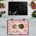 thumbnail image 5 of Renewold Stove Cover for Cooktop Electric Stovetop Protector Cover Non-skid Induction Electric Stove Burner Cover Multipurpose Mat Easy to Clean, Hummingbird Flower Pink, 5 of 7