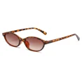 thumbnail image 2 of Gafas de sol ovaladas pequeñas y sexis para mujer, lentes de sol de leopardo marrón a la moda, gafas de sol Retro coloridas para mujer 2024, 2 of 5