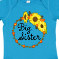 thumbnail image 4 of Inktastic Big Sister Sunflower Wreath Boys or Girls Baby Bodysuit, 4 of 5