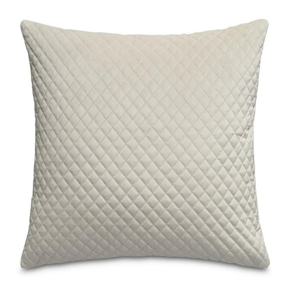 Gemma 21" Velvet Throw Pillow - Cloud Ivory in Set of 2