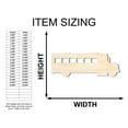 thumbnail image 2 of Unfinished Wood School Bus Shape 16" / 1", 2 of 3