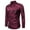 Wine, variant on Haoxianjian Golf Shirts For Men Black T Shirts For Men Men'S Gothic Style Design Solid Color Button Pocket Long Sleeved Lapel Shirt Shirts For Men