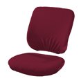 thumbnail image 2 of Ludlz 1 Set Chair Cover Simple Style Anti-slip Durable Soft Elastic Universal Dustproof Split Design Office Computer Armchair Slipcover for Hotel, 2 of 8