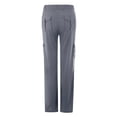 thumbnail image 6 of Polyester Full-Length Yoga Cargo Pants for Women Gray Leisure Weekend Elastic Waist Casual Joggers Pockets Wide Leg L, 6 of 9