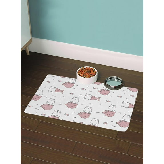 Cat Mermaid Seamless Pattern. Mat Rectangle -Image by Shutterstock,