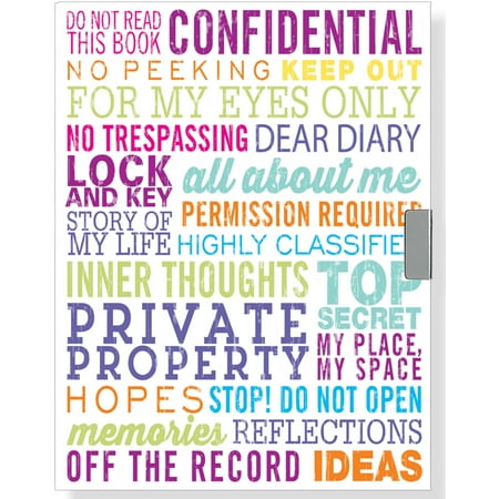 Master Coded Notebook Lock - For My Eyes Only Locking Journal (Diary, Notebook)